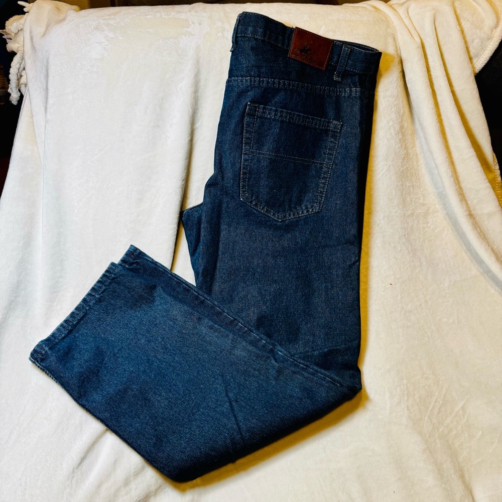 NWOT 40x32 Men’s Relaxed Straight Fit Beverly Hills Polo Club Dark Wash Jeans